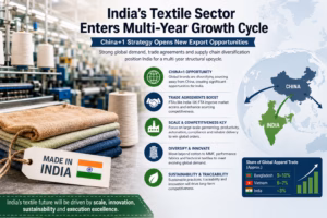 India’s Textile Sector Enters Multi-Year Growth Cycle as China+1 Strategy Creates New Export Opportunities: 360 One Capital